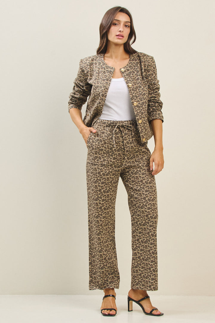 Able Leopard Print Pant