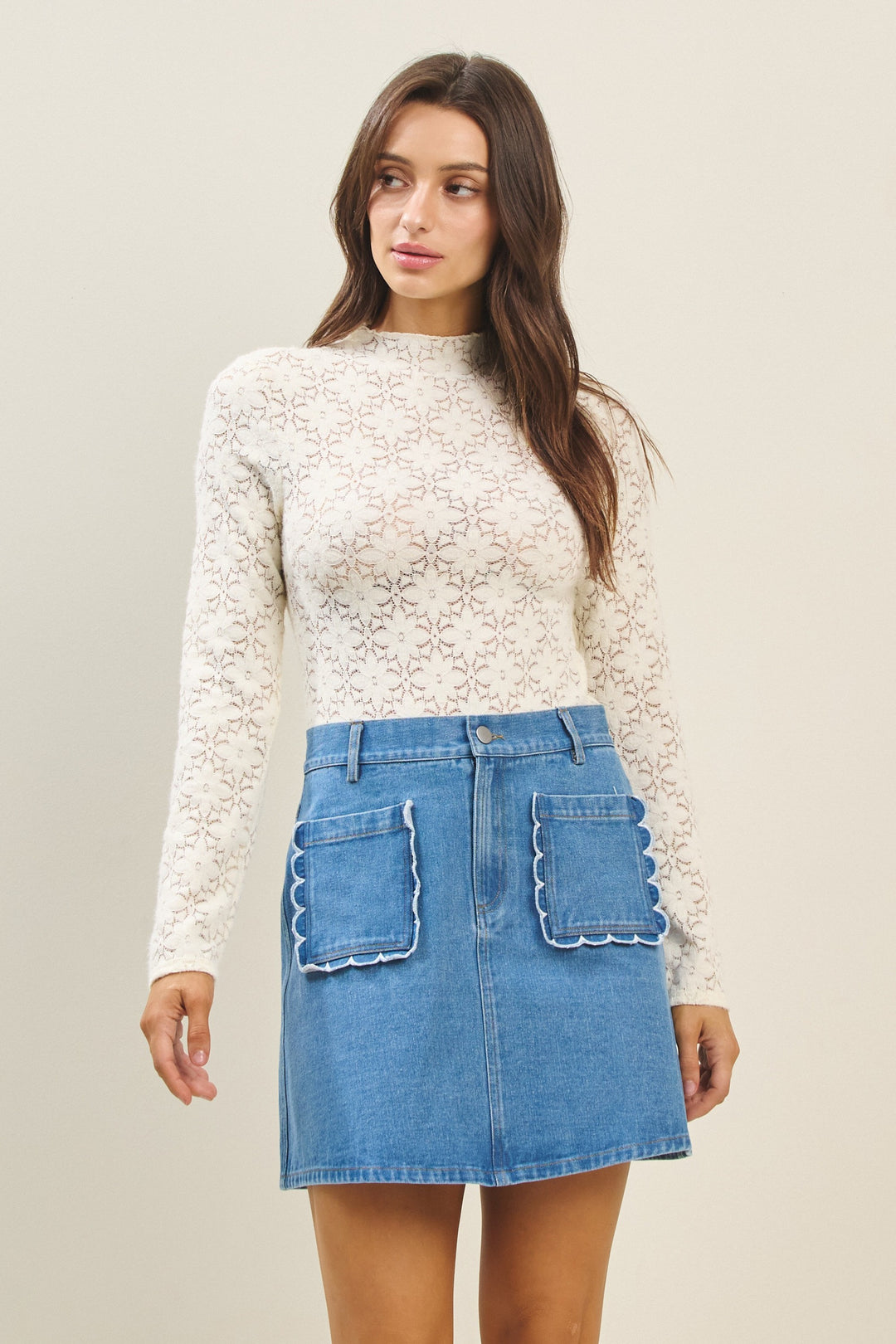 Kiley Lace Floral Bodysuit