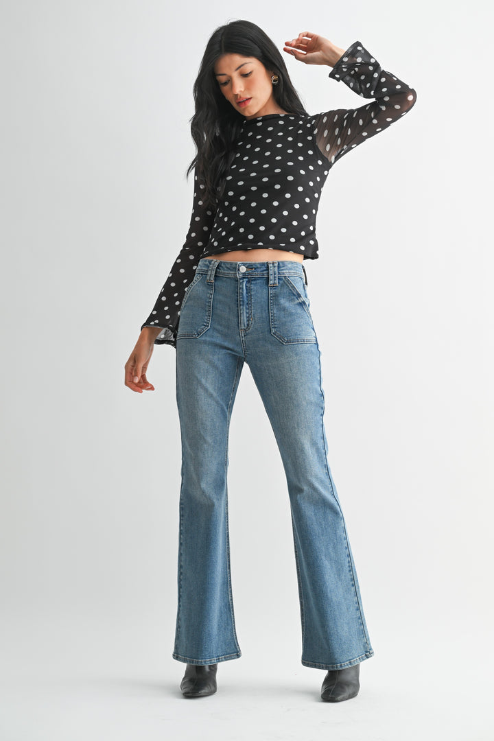 The Nikki Utility Slim Bootcut Jean
