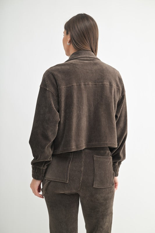 Bridget Terrain Corduroy Cropped Jacket