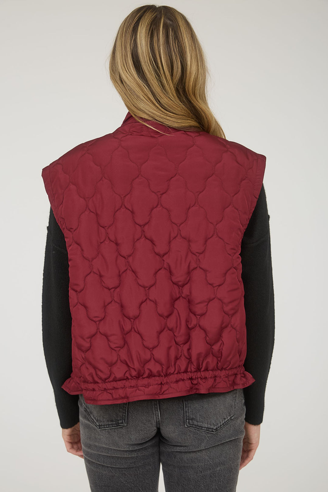 Claudia Bow Pocket Puffer Vest