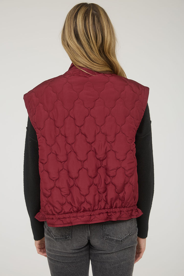 Claudia Bow Pocket Puffer Vest