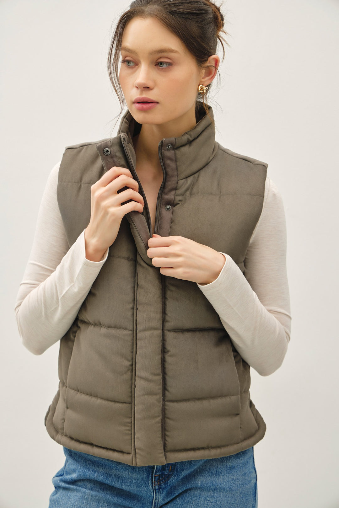 The Kristyn Soft Puffy Vest
