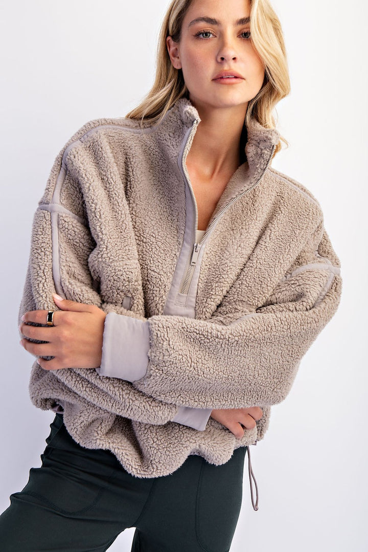 Randi Sherpa 1/2 Zip Jacket