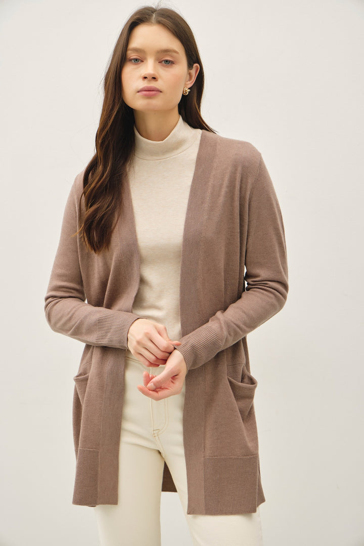 Hollis Elevated Essential Open Cardigan