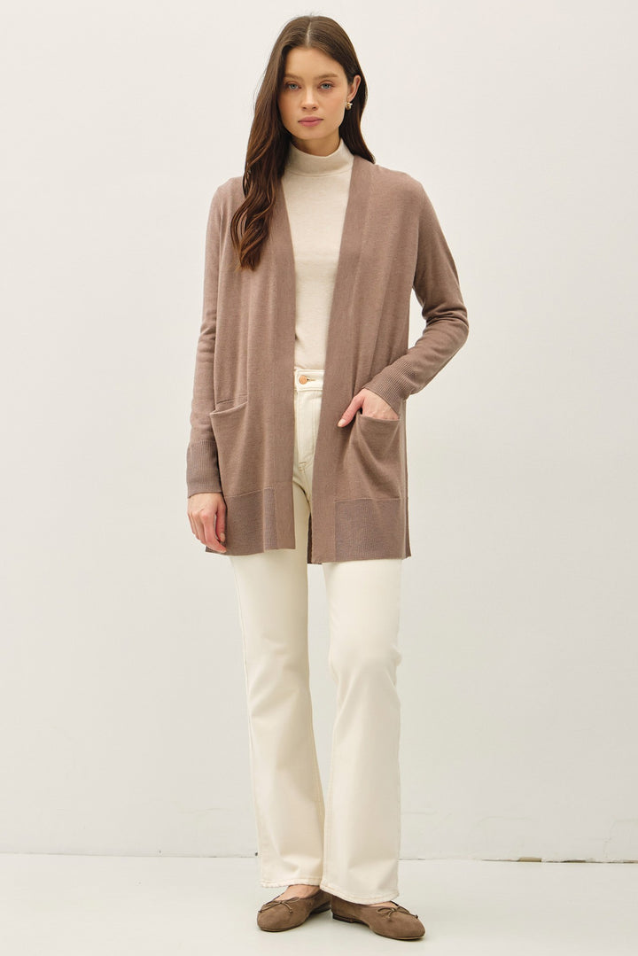 Hollis Elevated Essential Open Cardigan