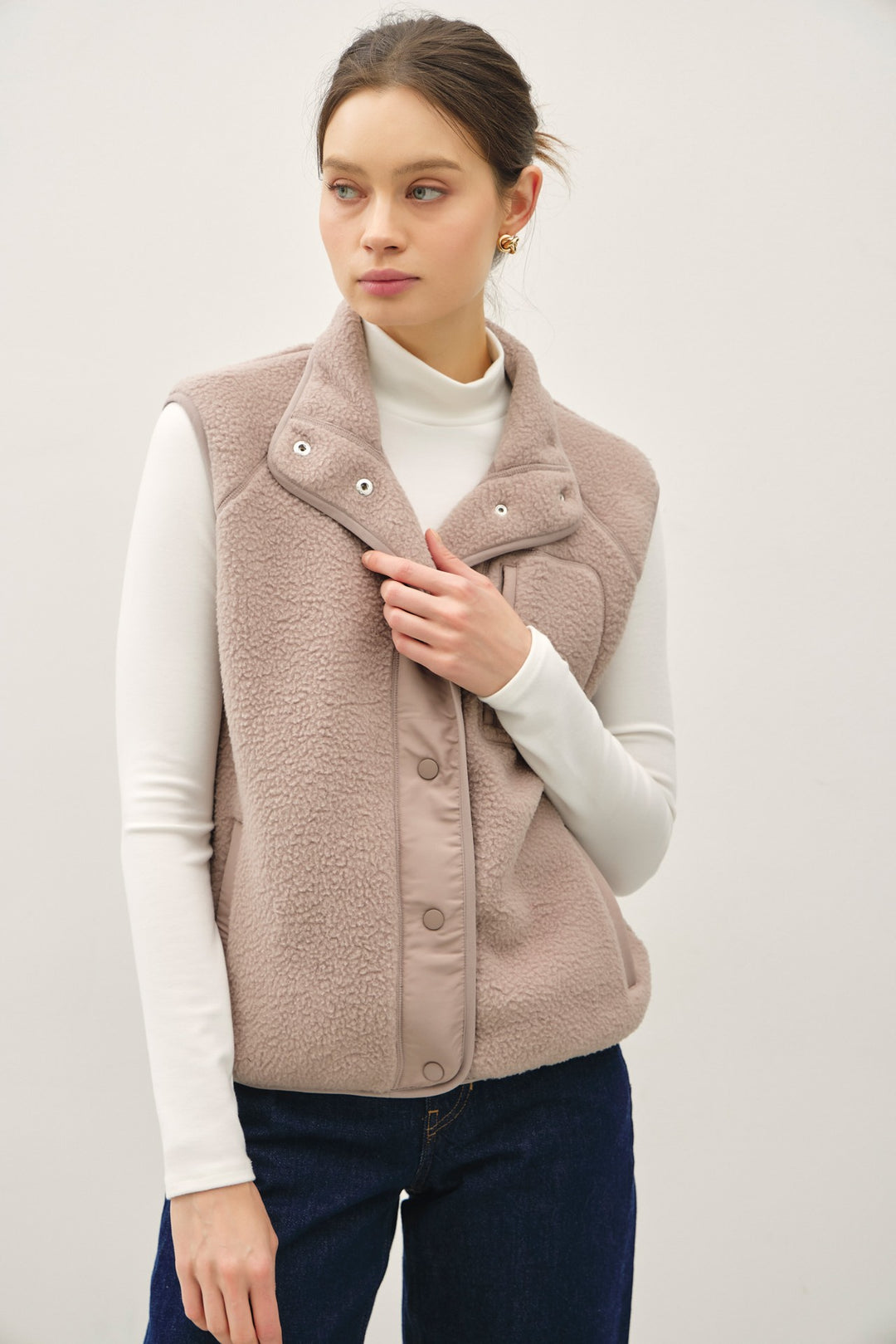 Asher Button Fleece Vest