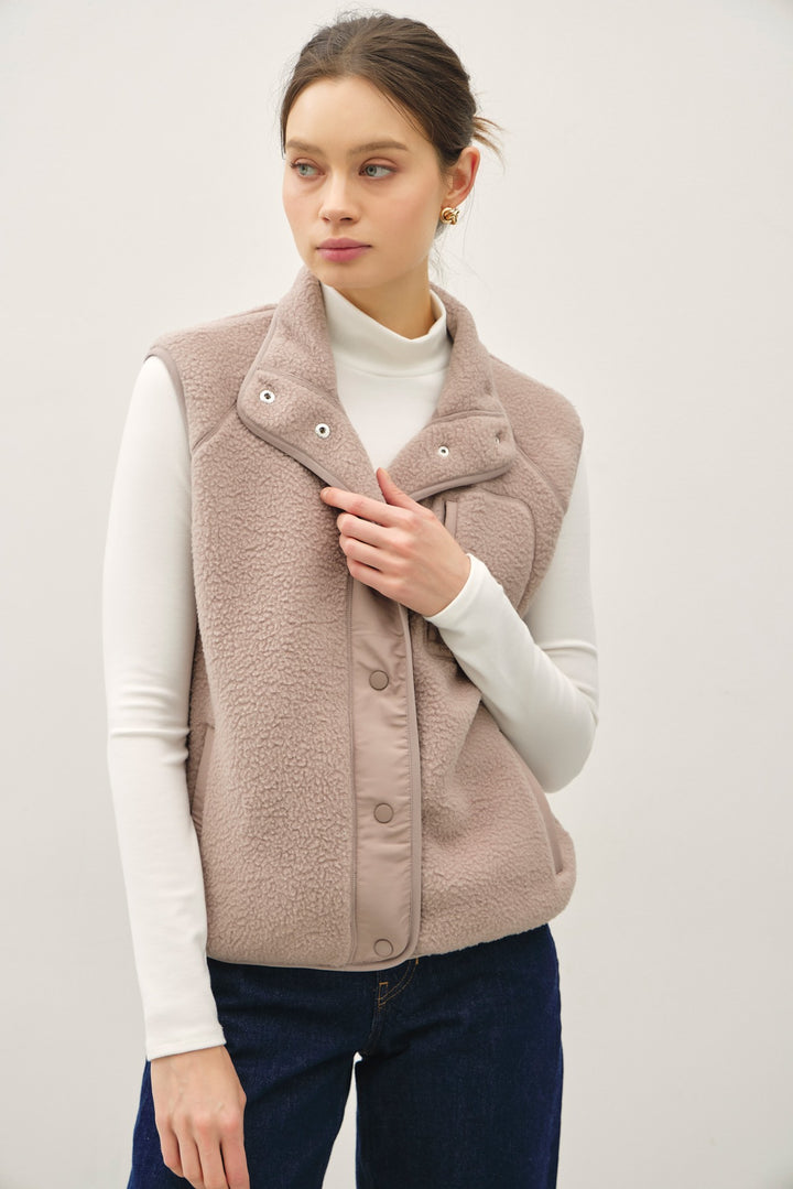 Asher Button Fleece Vest
