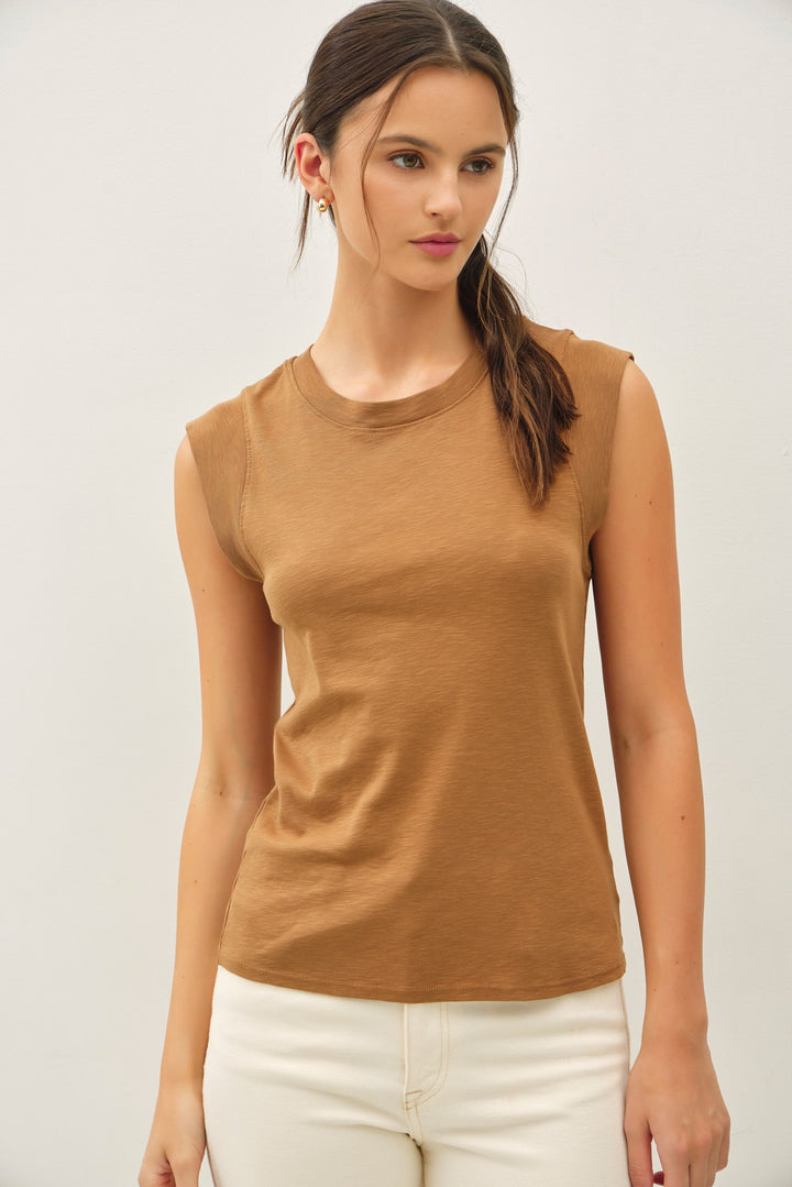 Ambria Cap Sleeve Muscle Tee
