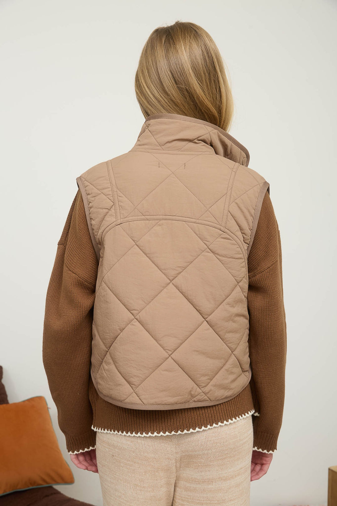 Corina Crop Quilted Puffer Vest