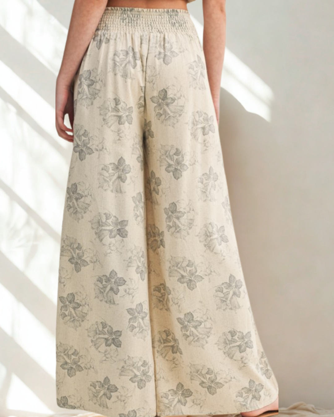 Madisyn Linen Floral Tank & Pant Set