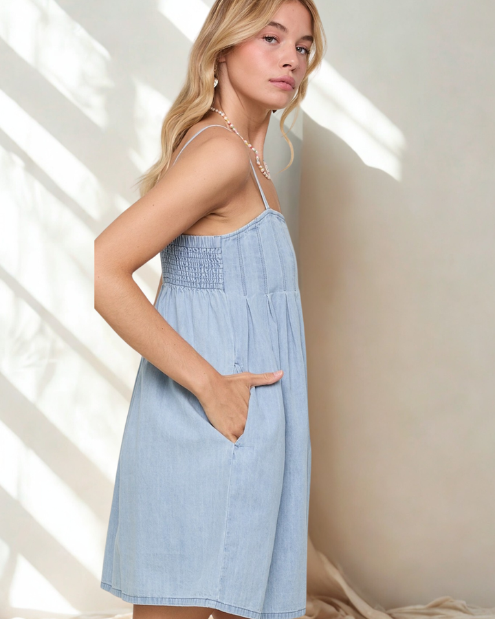 Lyna Mini Denim Dress