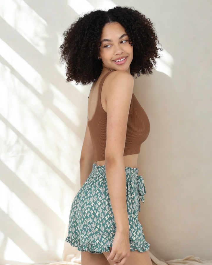 West Valley Cactus Print Skort