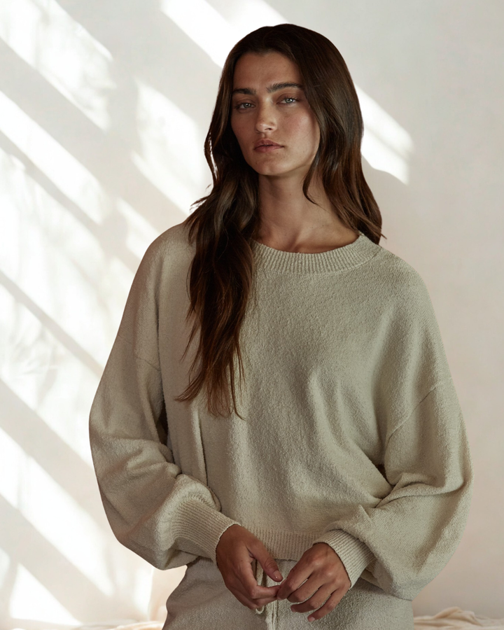 Bradie Elevated Popcorn Sweater Pant Lounge Set