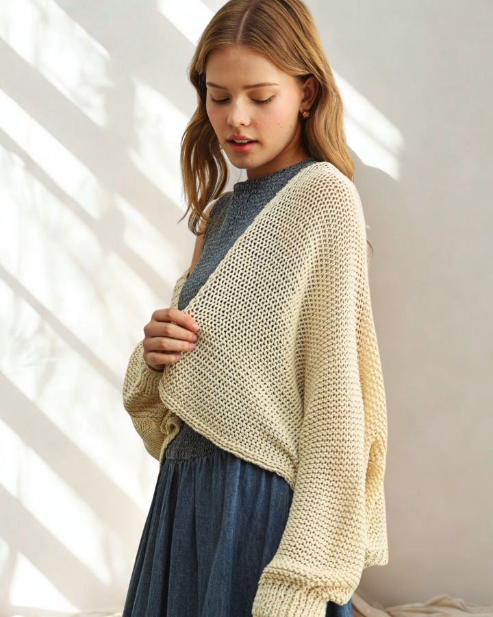Natalia Cropped Shrug Cardigan