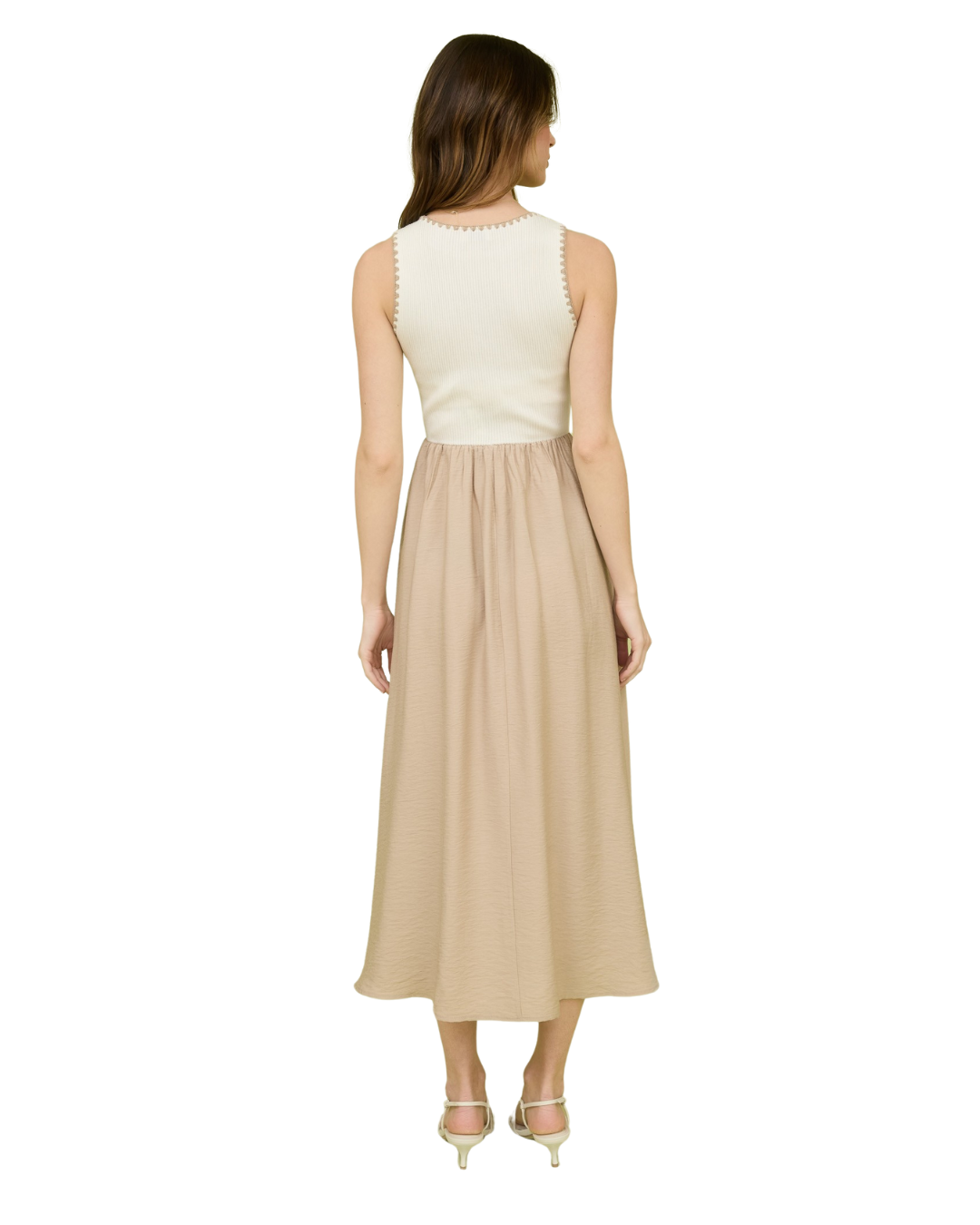 Twyla Contrast Trim Tank Maxi Dress