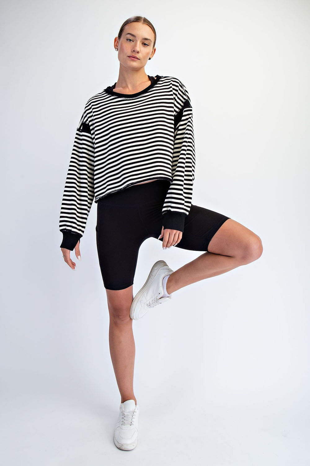 Holli Open Back Striped Top