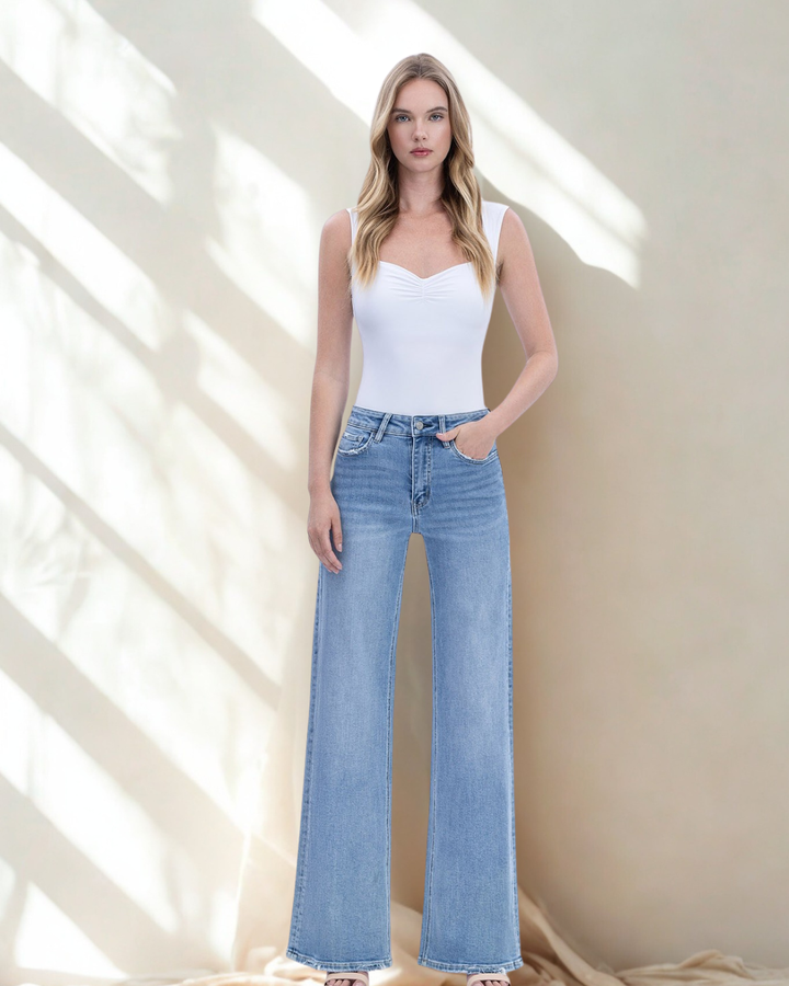 The Lonnie Full Length Wide Leg Jean