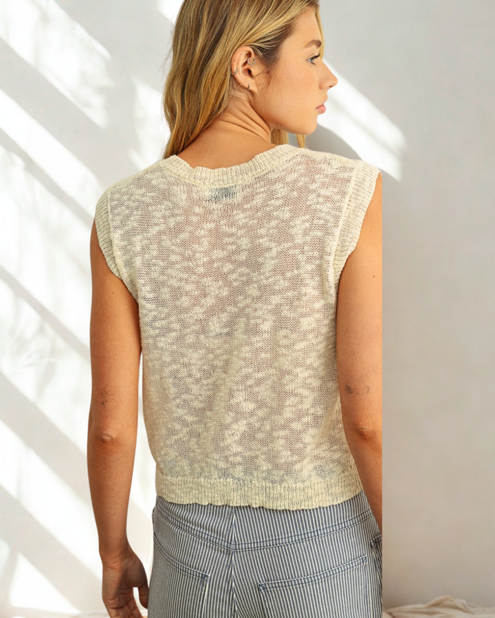 Olivia Mesh Knit Top