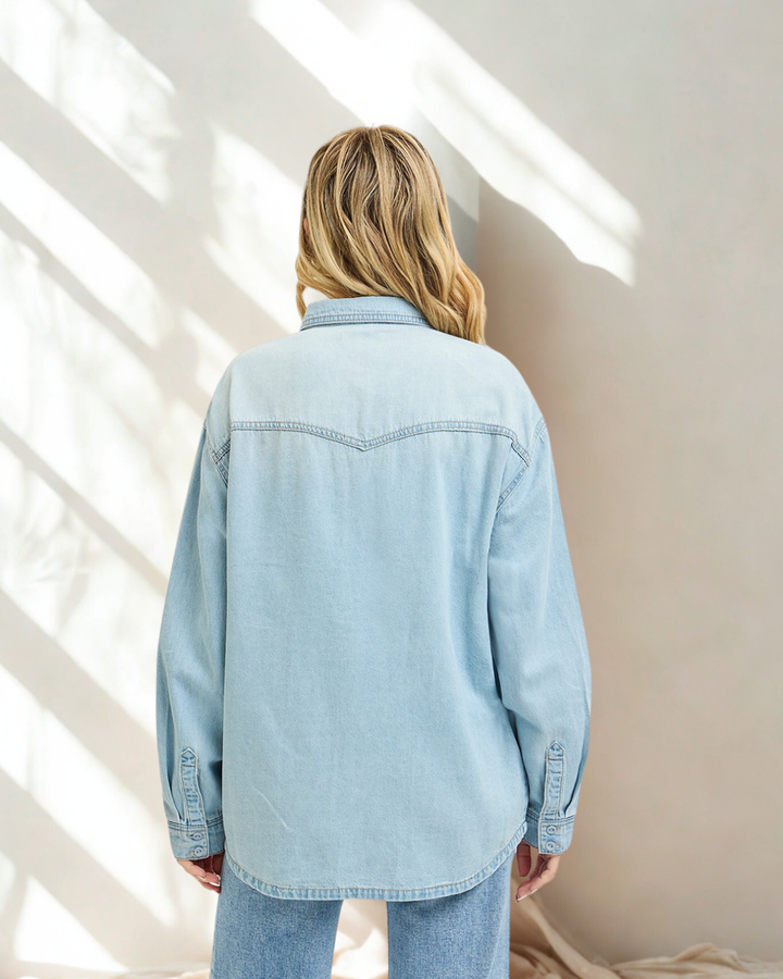 Abi Relaxed Western Denim Shirt