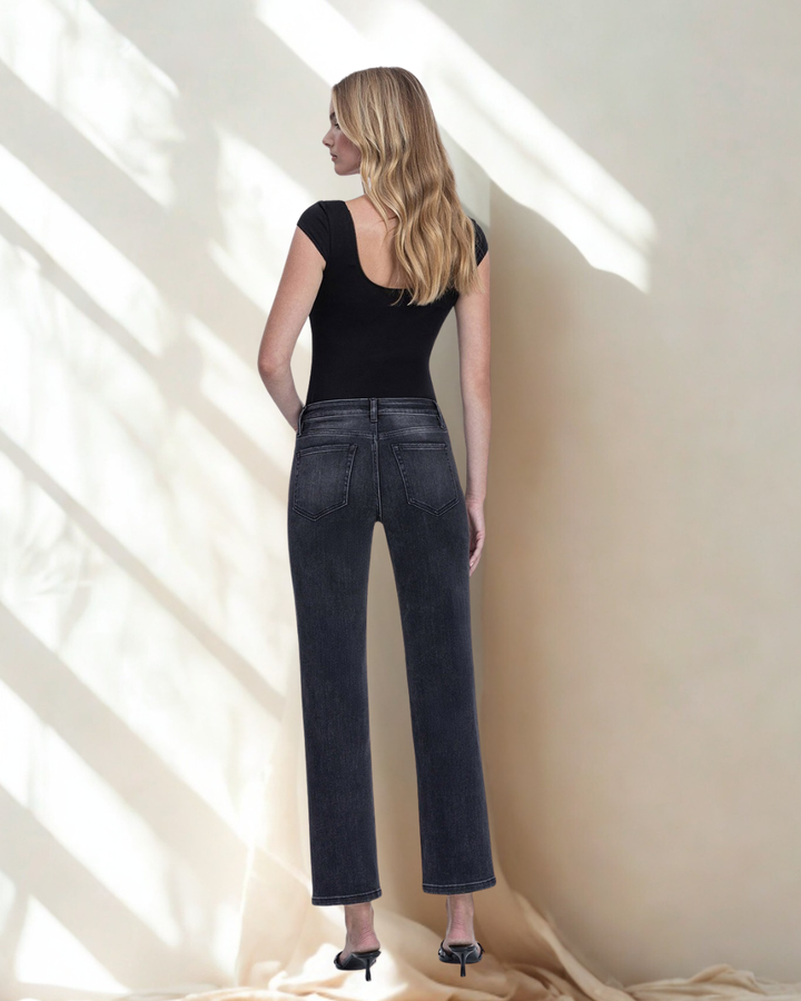The Alexus High Rise Ankle Straight Jean