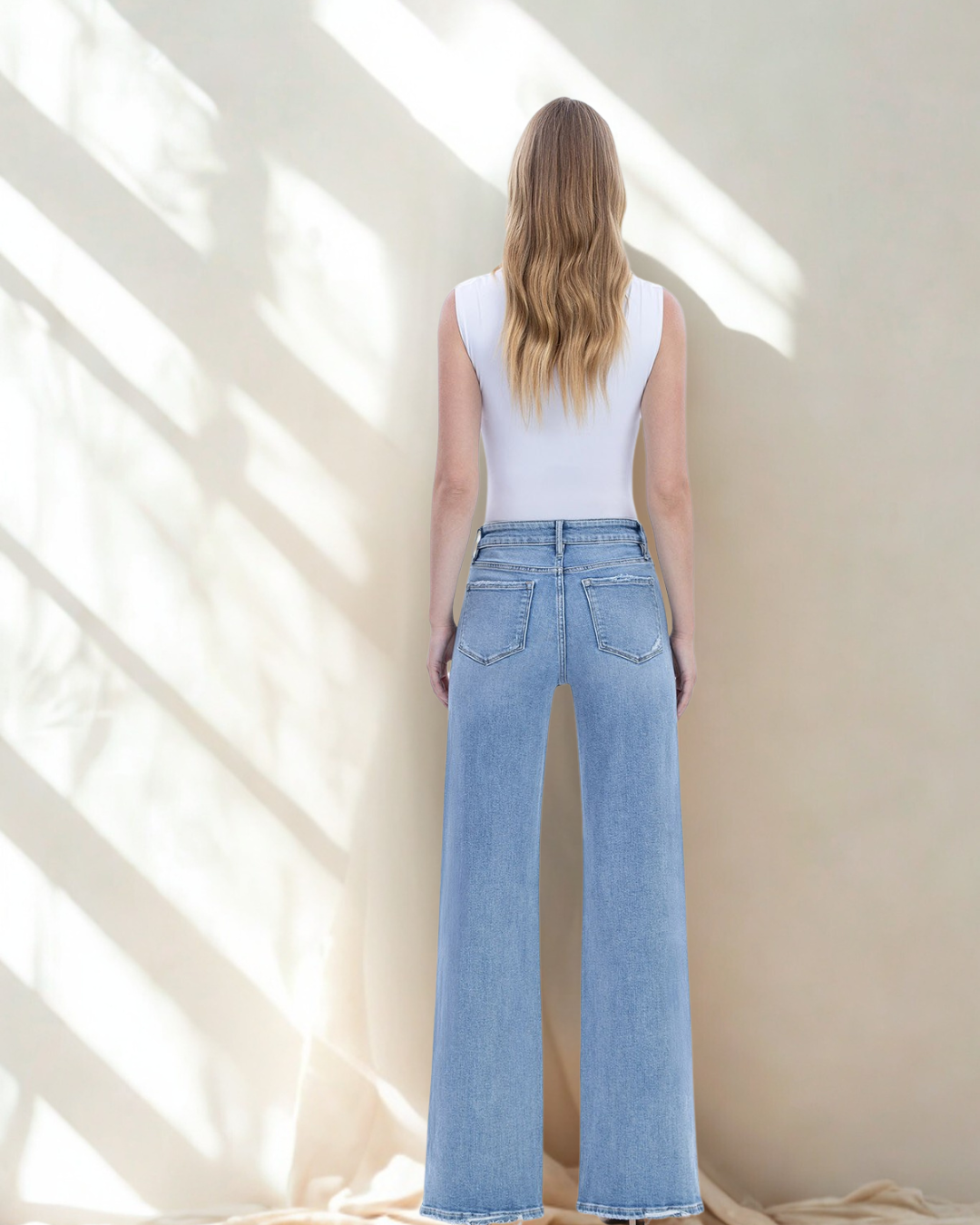 The Lonnie Full Length Wide Leg Jean