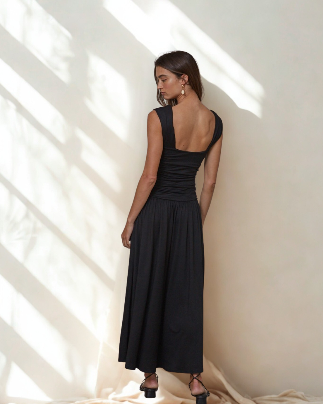 Lillian Ruched Maxi Dress