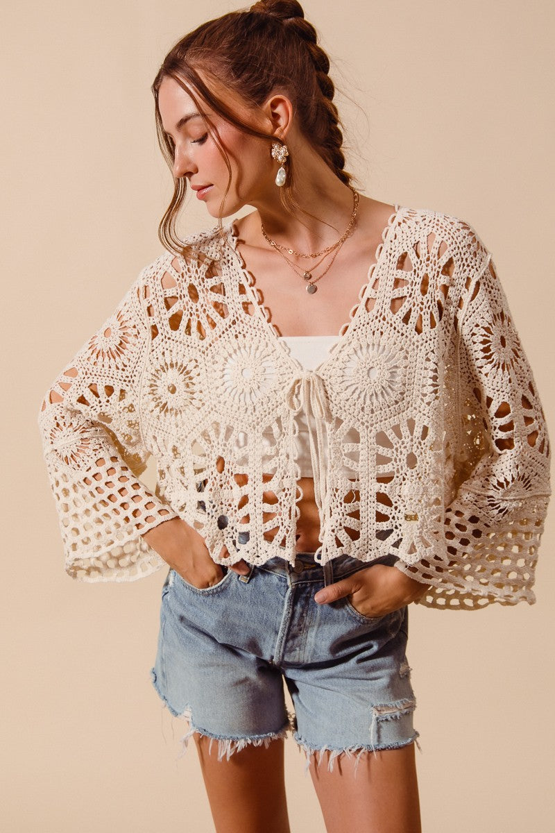 Lyla Patterned Crocket Tie Front Cover