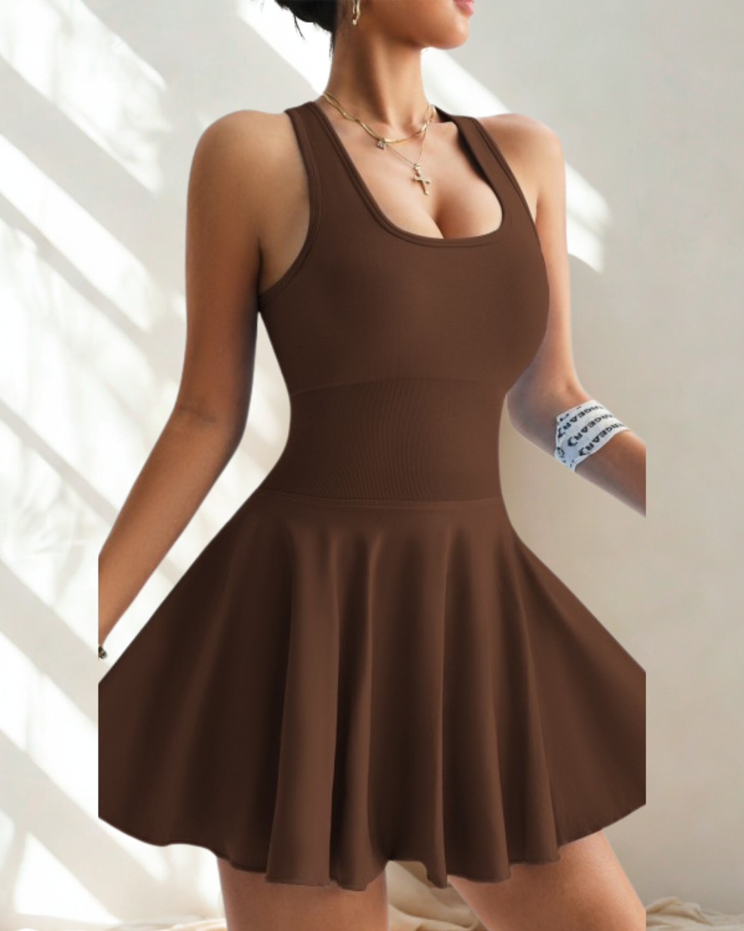 Malyna Elevated Athletic Dress w/ Shorts