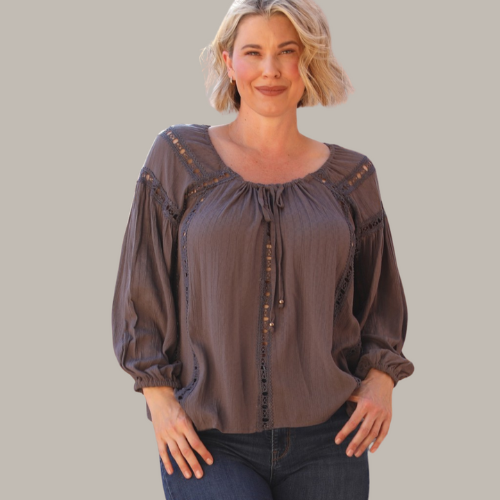 Alani Boho L. Sleeve Top