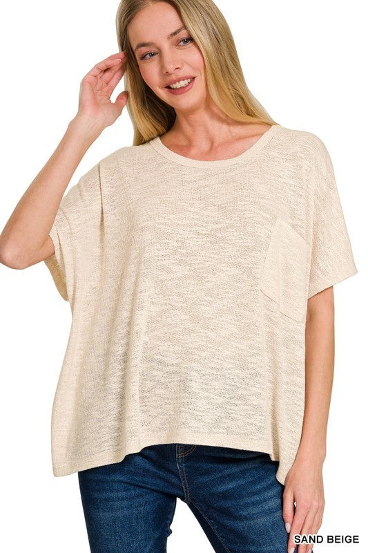 Justine Slub Knit Swing Top