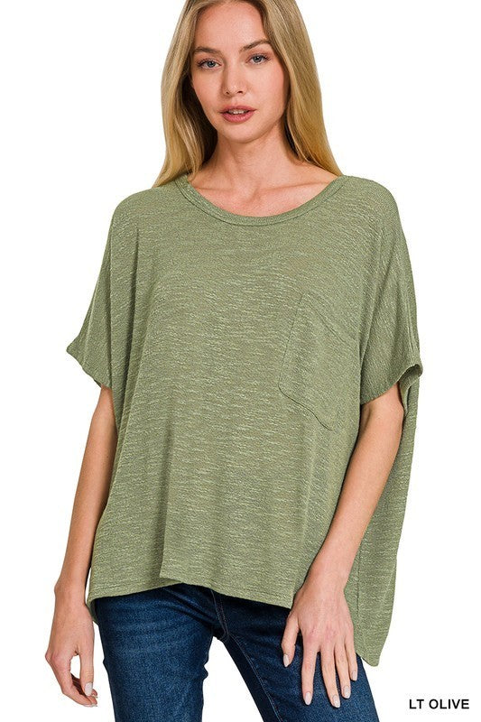 Justine Slub Knit Swing Top