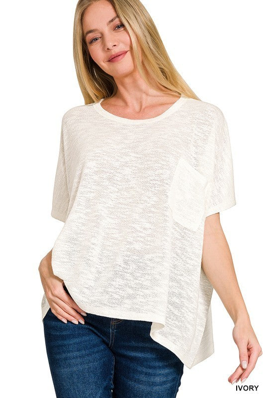 Justine Slub Knit Swing Top