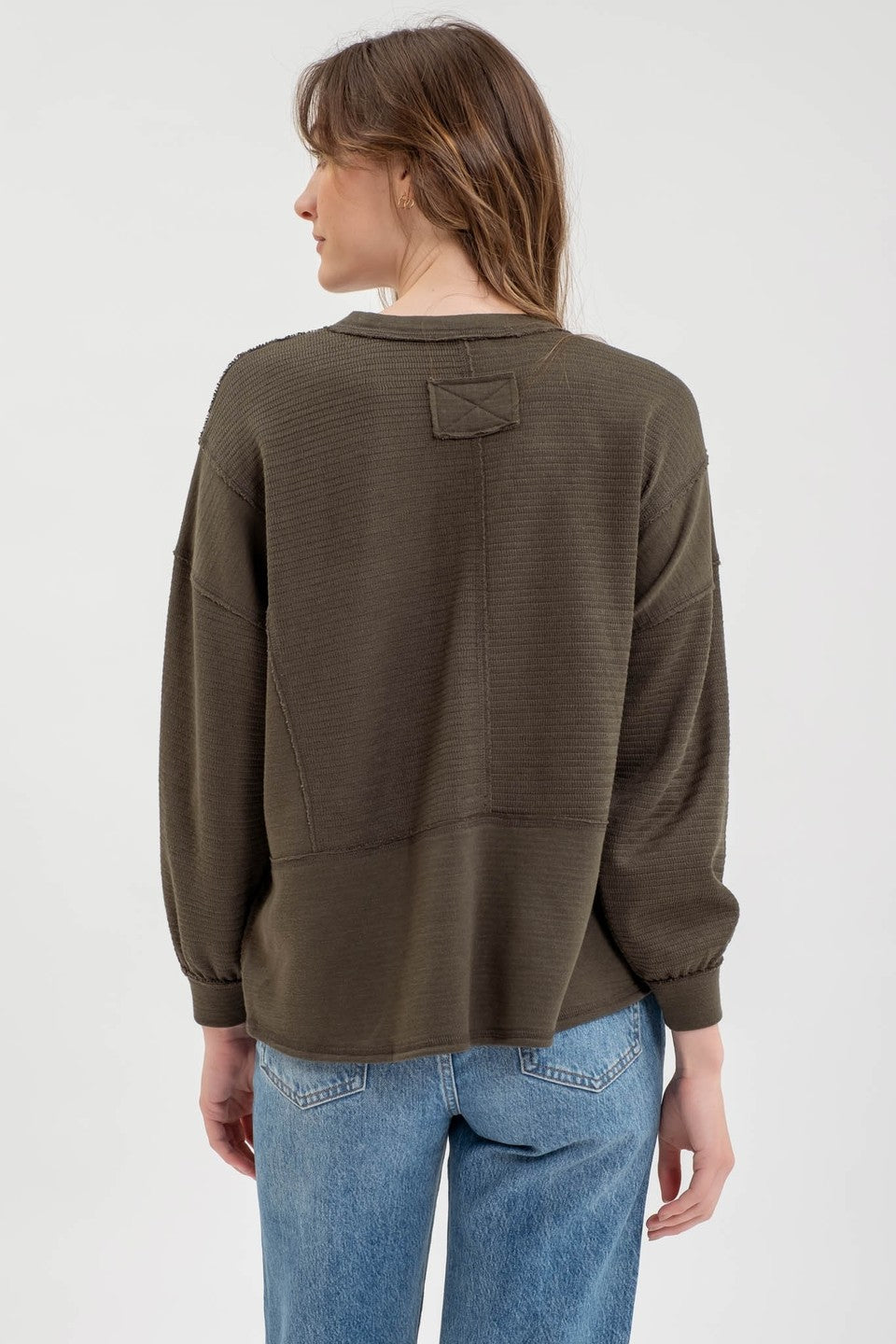 Aster Split Neck L/S Top