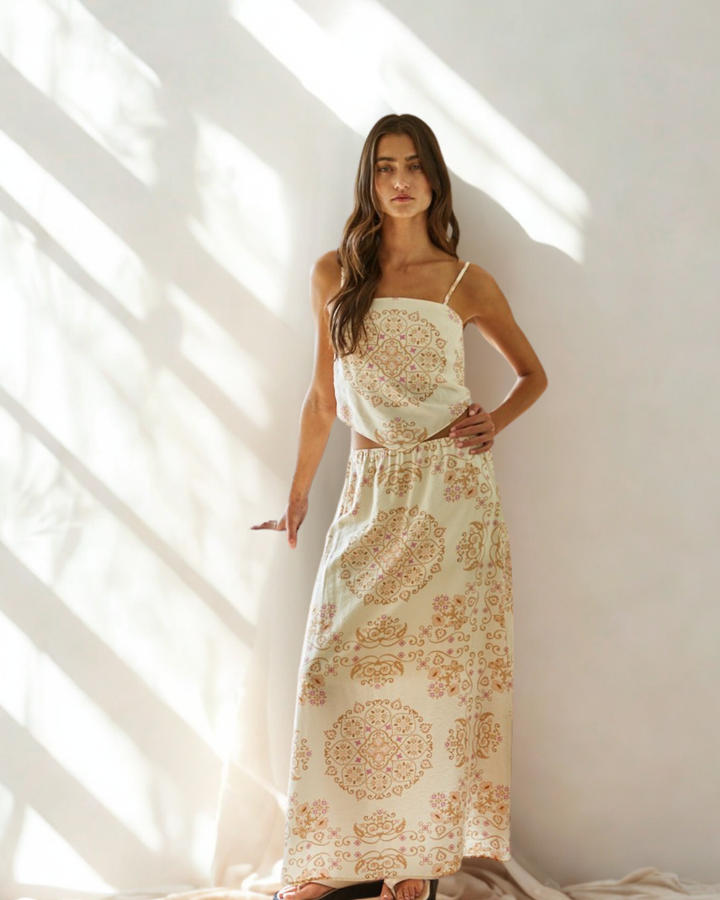 Melia Amalfi Print Top & Skirt Set