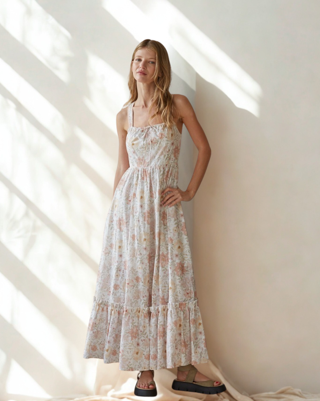 Flora Aurora Robe Aurora Floral Dress – Arie Layne Boutique