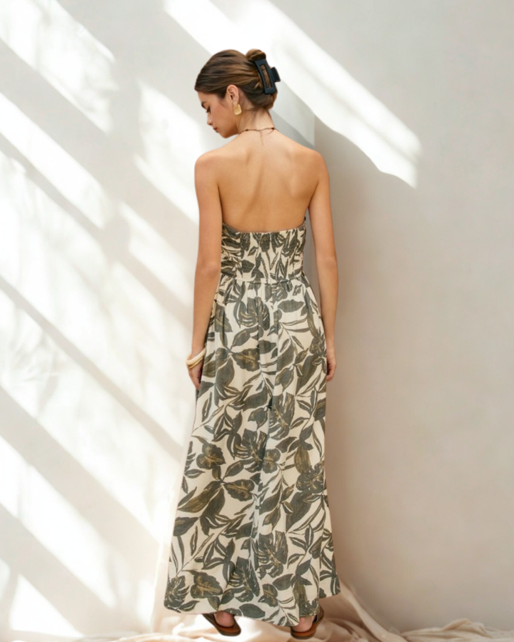 Helen Strapless Rushed Maxi Dress