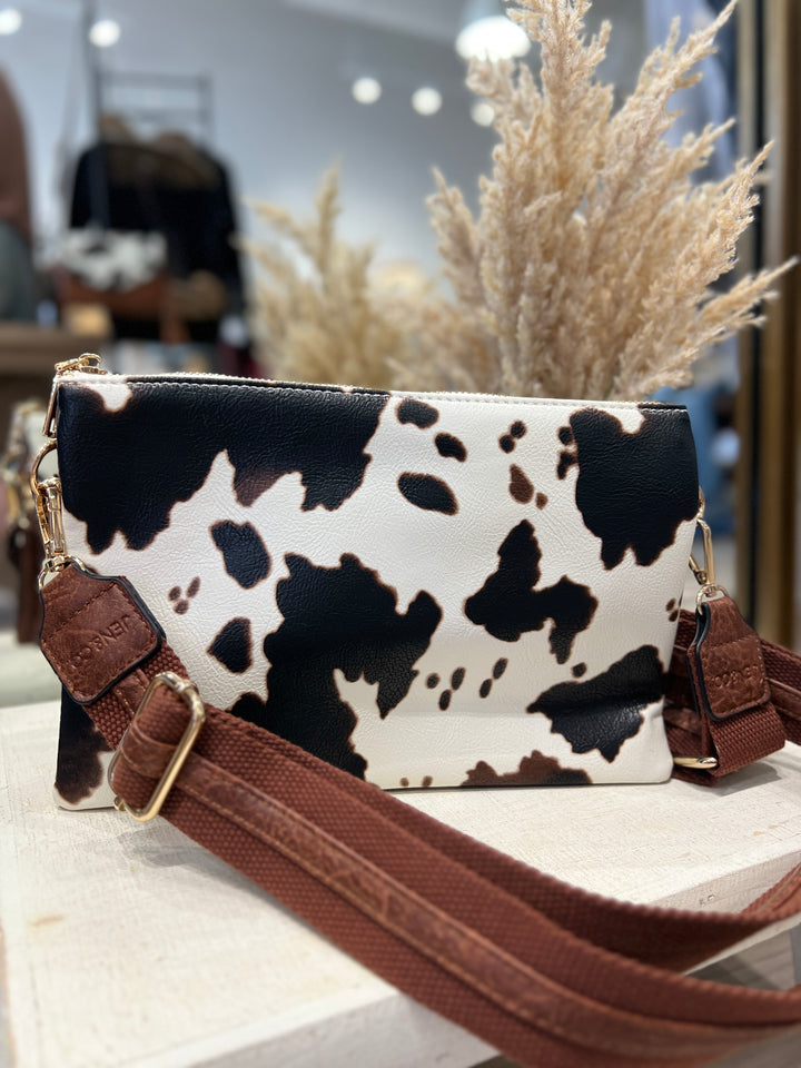 Cow Print Crossbody with Strap