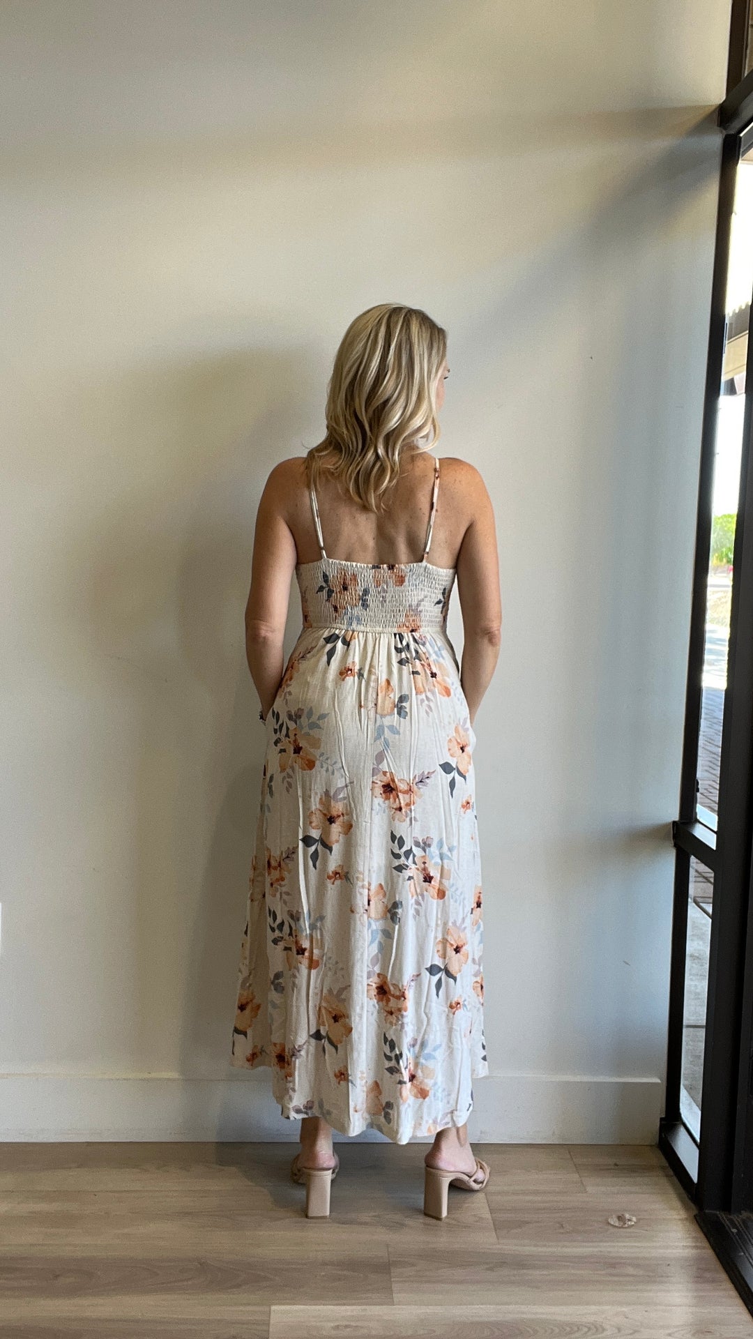 Karina Floral Button Front Maxi Dress