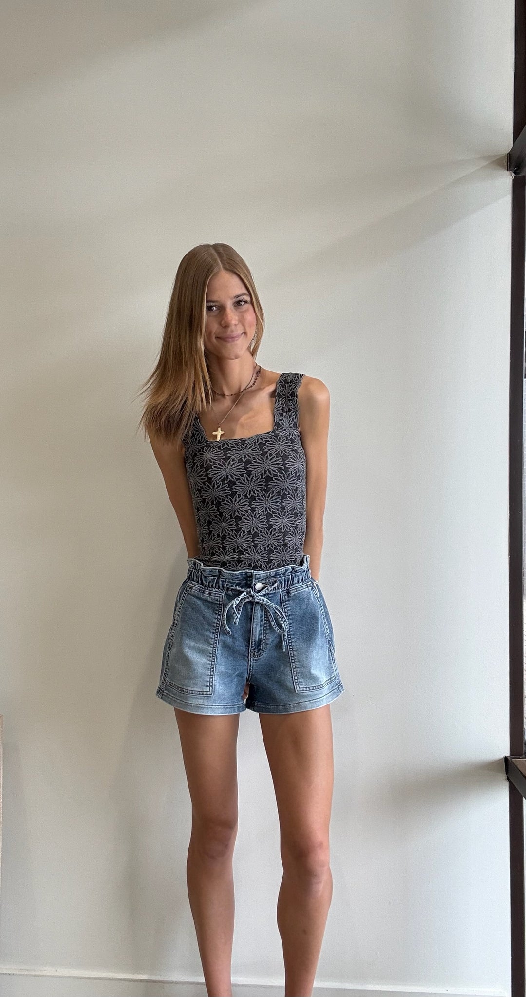 Kaylee Floral Tonal Tank