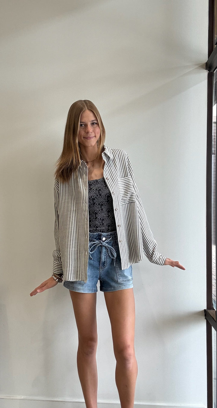 Kline L/S Stripe Button Down Shirt