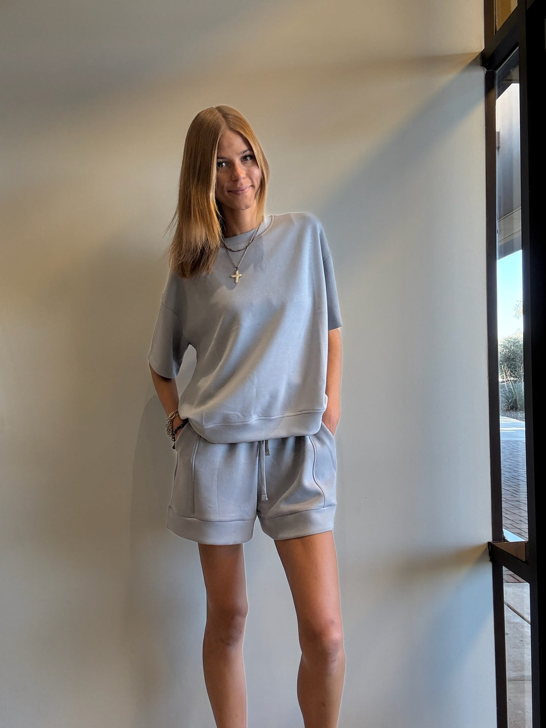 Astyn Modal Scuba Top/Short Set