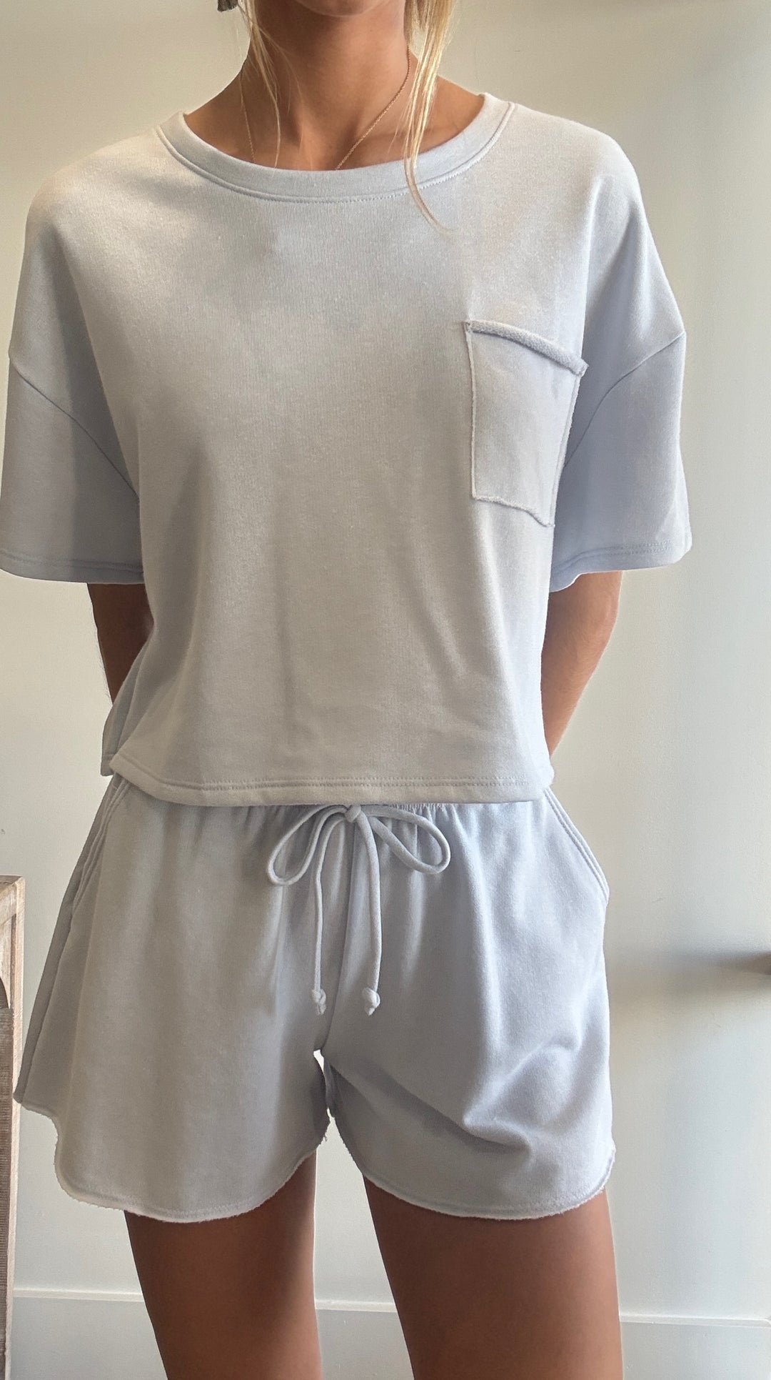 Marli Elevated Crop Pocket Tee Short Set