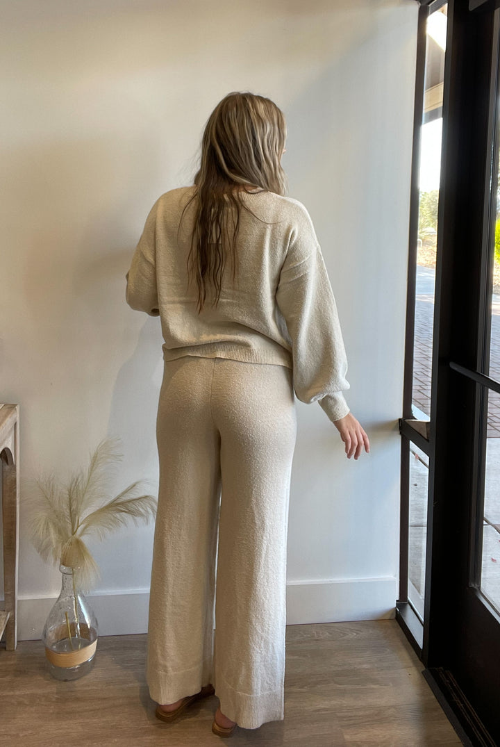 Bradie Elevated Popcorn Sweater Pant Lounge Set