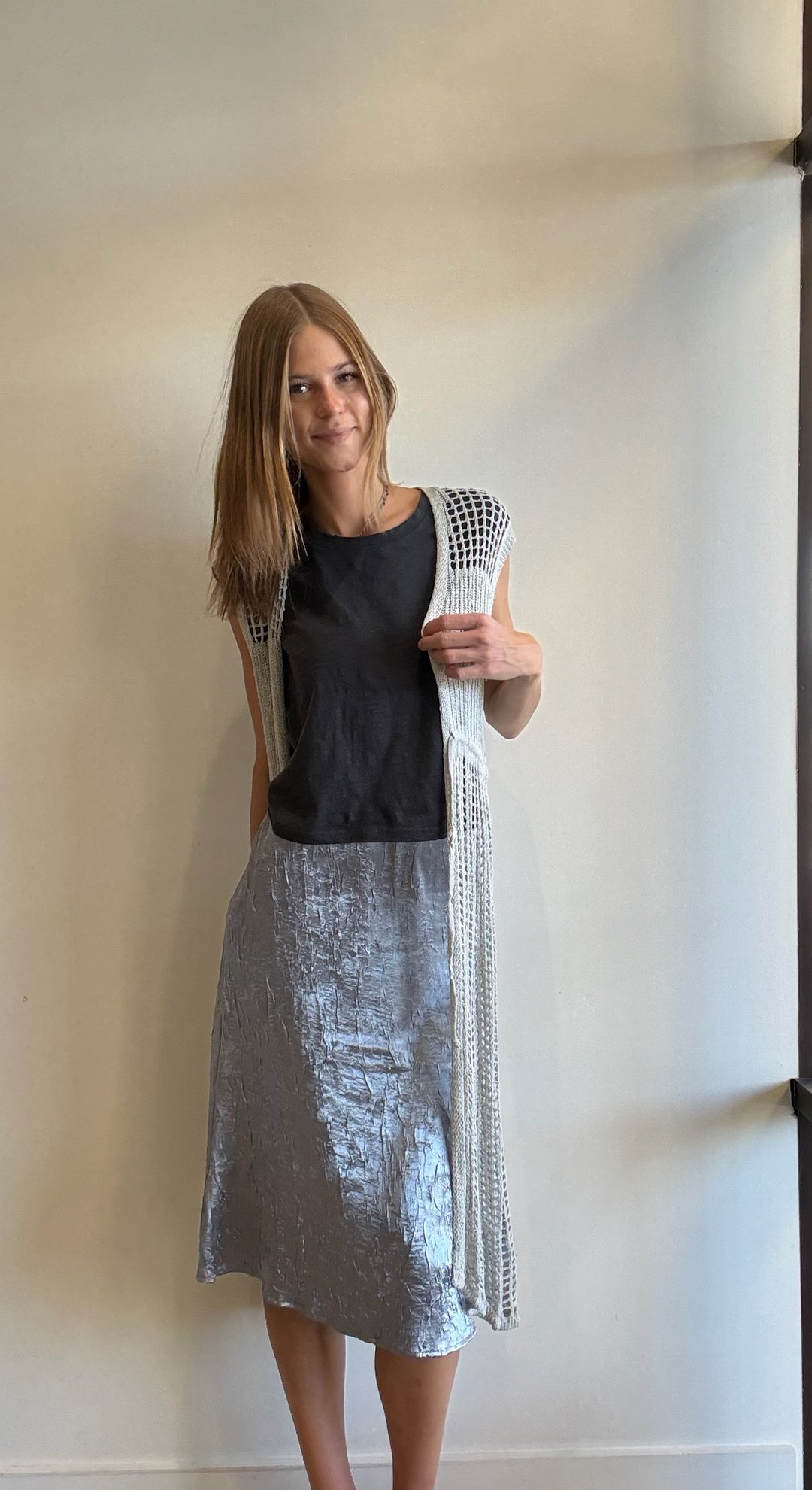Mallory Crochet Long Summer Cardigan
