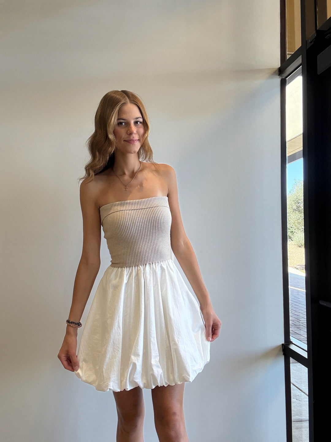 Mason Ribbed Tube Top Bubble Dress