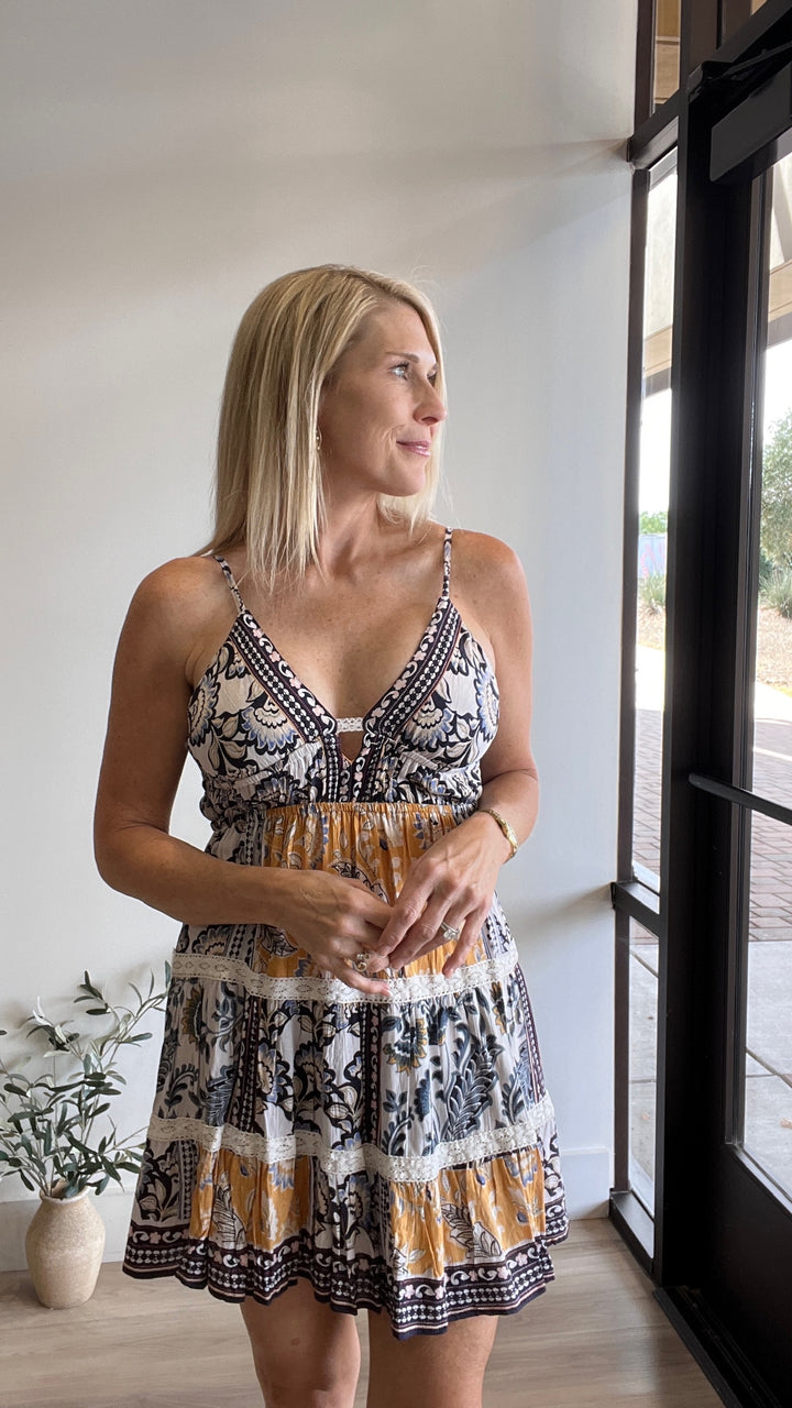 Alma Printed Sundress
