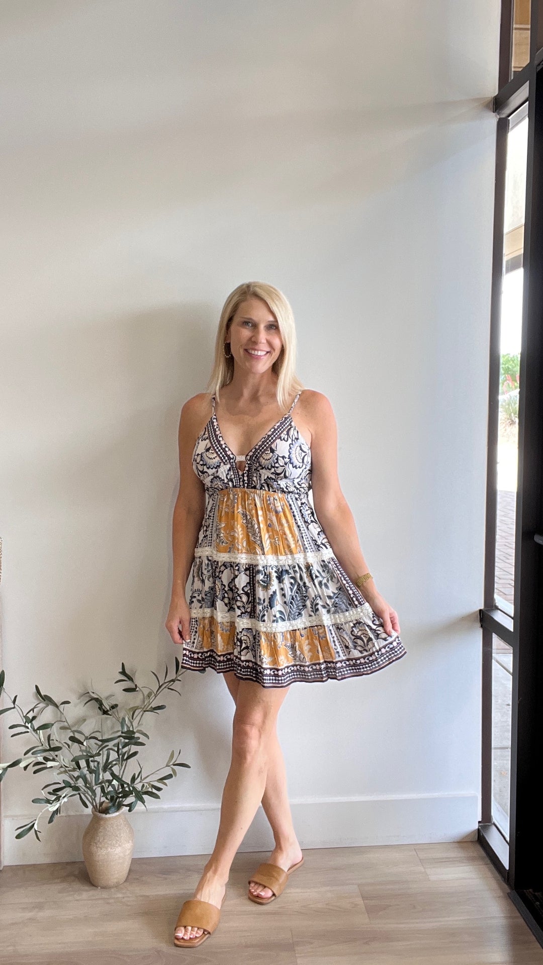Alma Printed Sundress