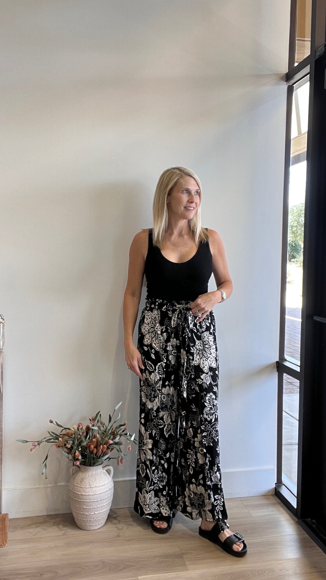 Anali Boho Pant with Lace Insert