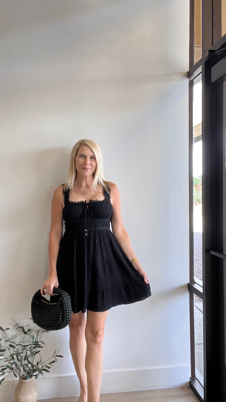 Mindi Strapless Ruffle Top Wrap Romper